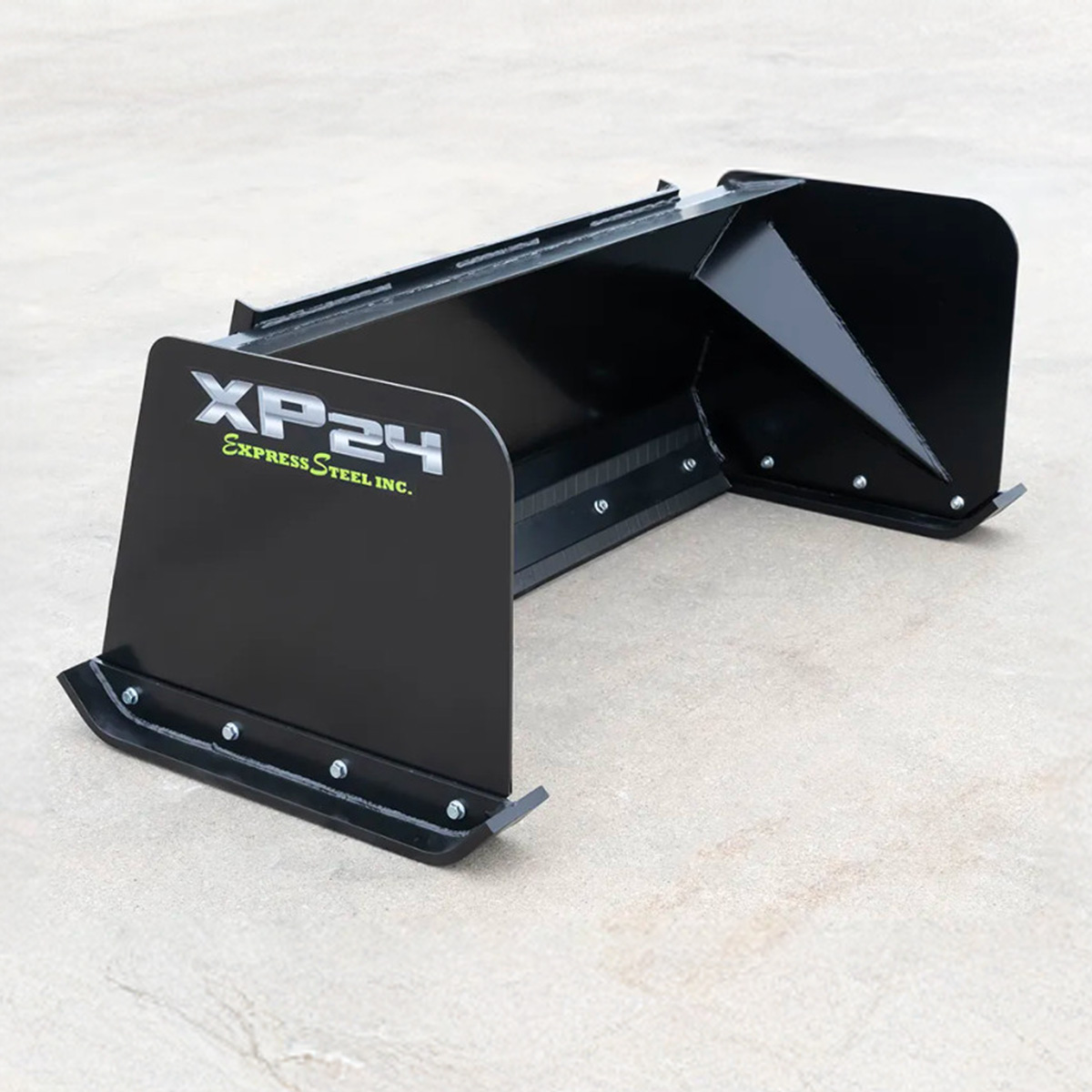 8' XP24 Black Snow Pusher For Skid Steer Loader – Made In USA – FREE SHIPPING